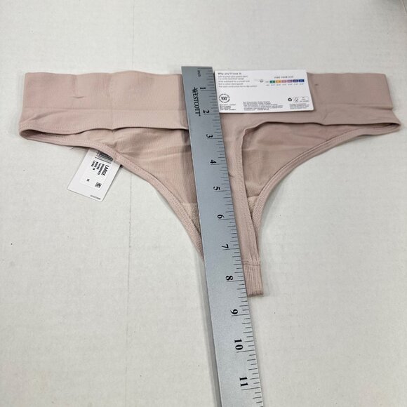 Jockey Women's Size Large Panty Thong Essentials Beige New With Tags - Picture 12 of 12